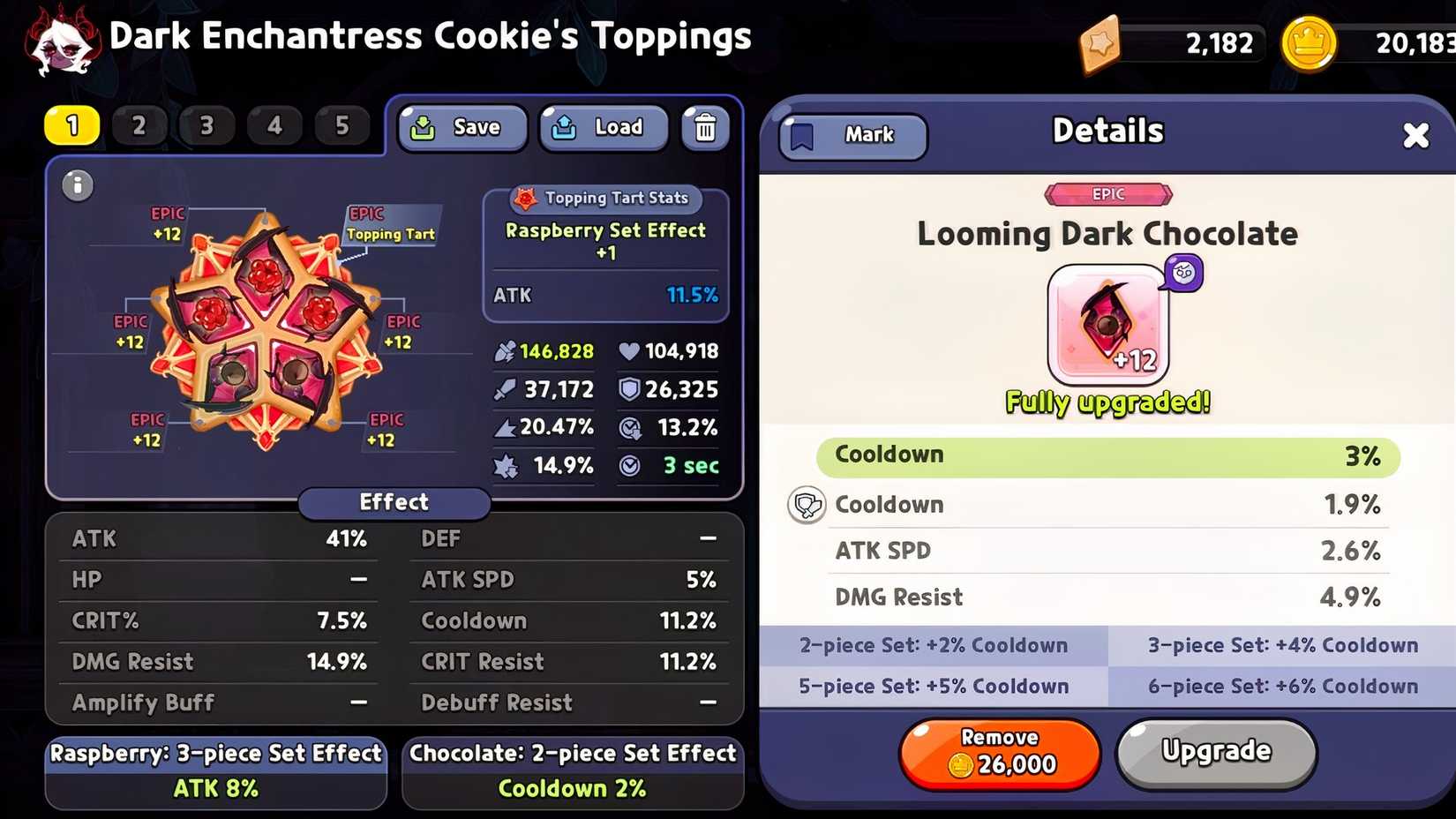 best toppings build for dark enchantress cookie in cookie run kingdom