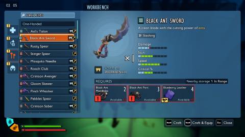 Black Ant Sword Grounded 2