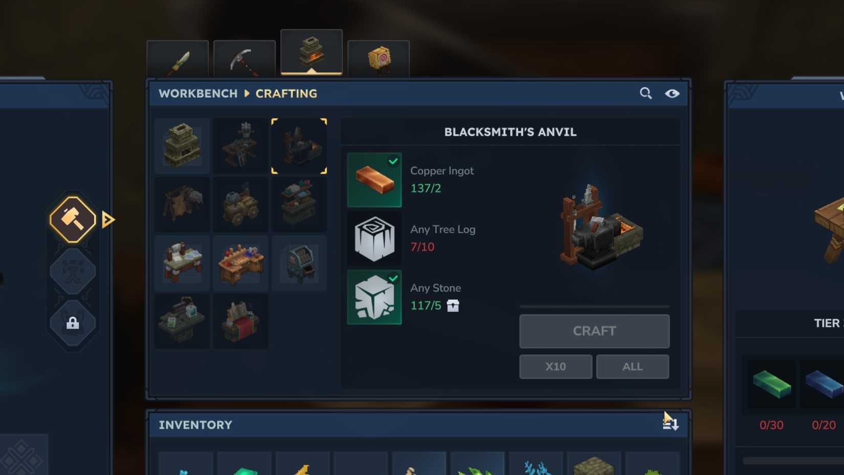 Blacksmith's Anvil Upgrade Weapon Hightail