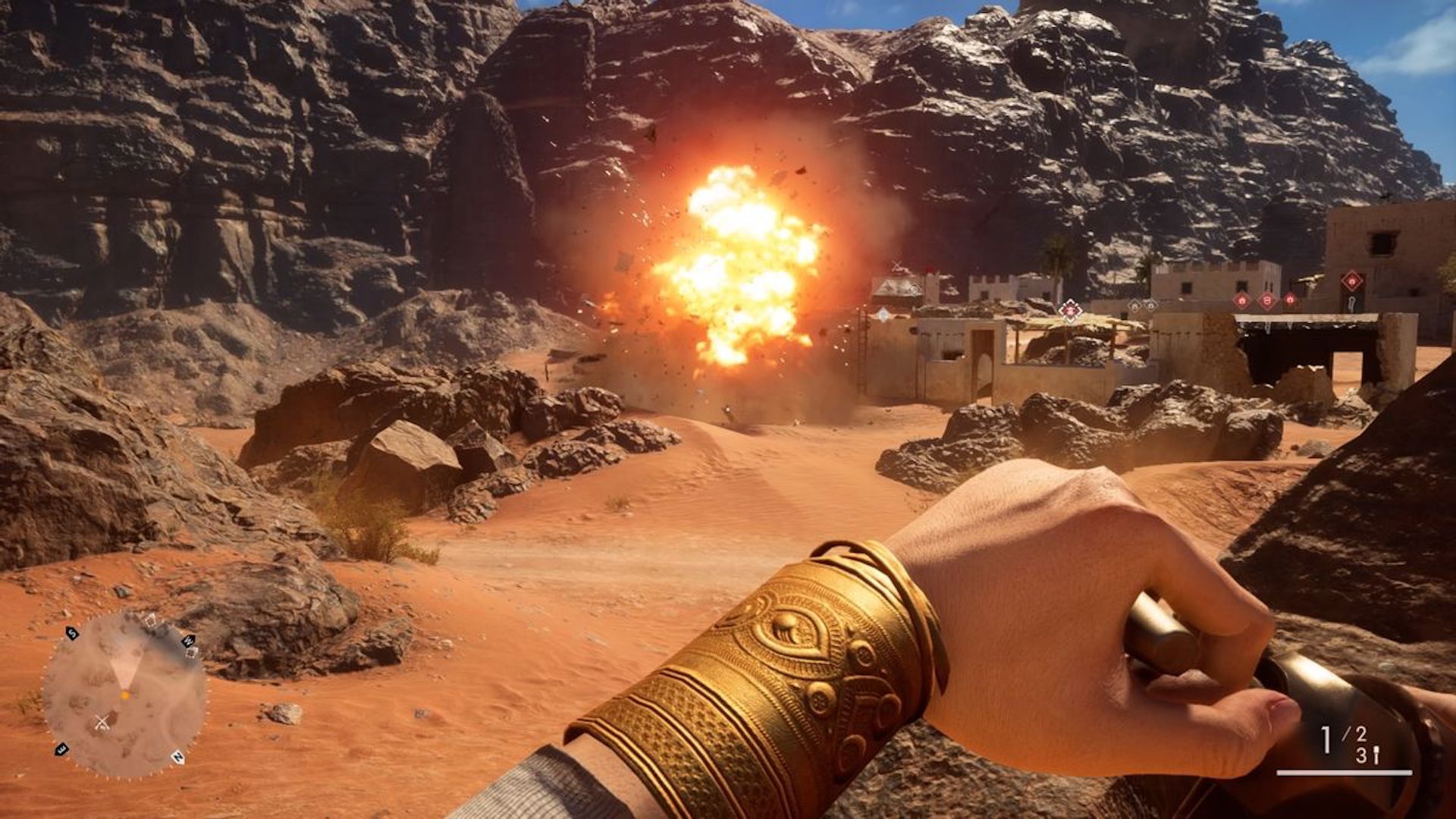 Blowing up a building in Battlefield One (2016)