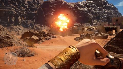 Blowing up a building in Battlefield One (2016)