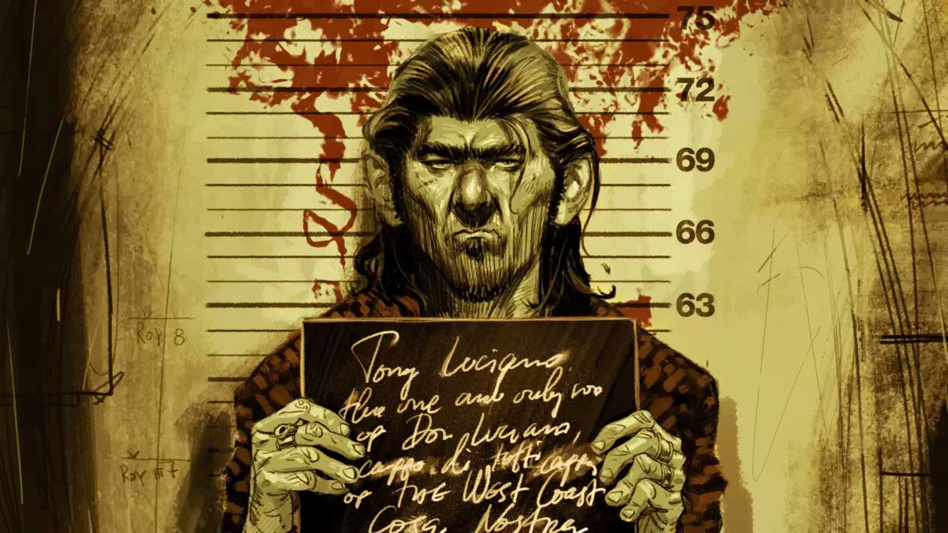 Blue Estate game tony luciano mugshot