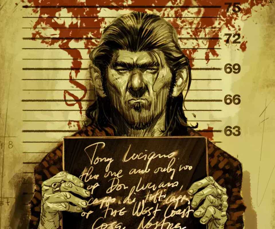 Blue Estate game tony luciano mugshot