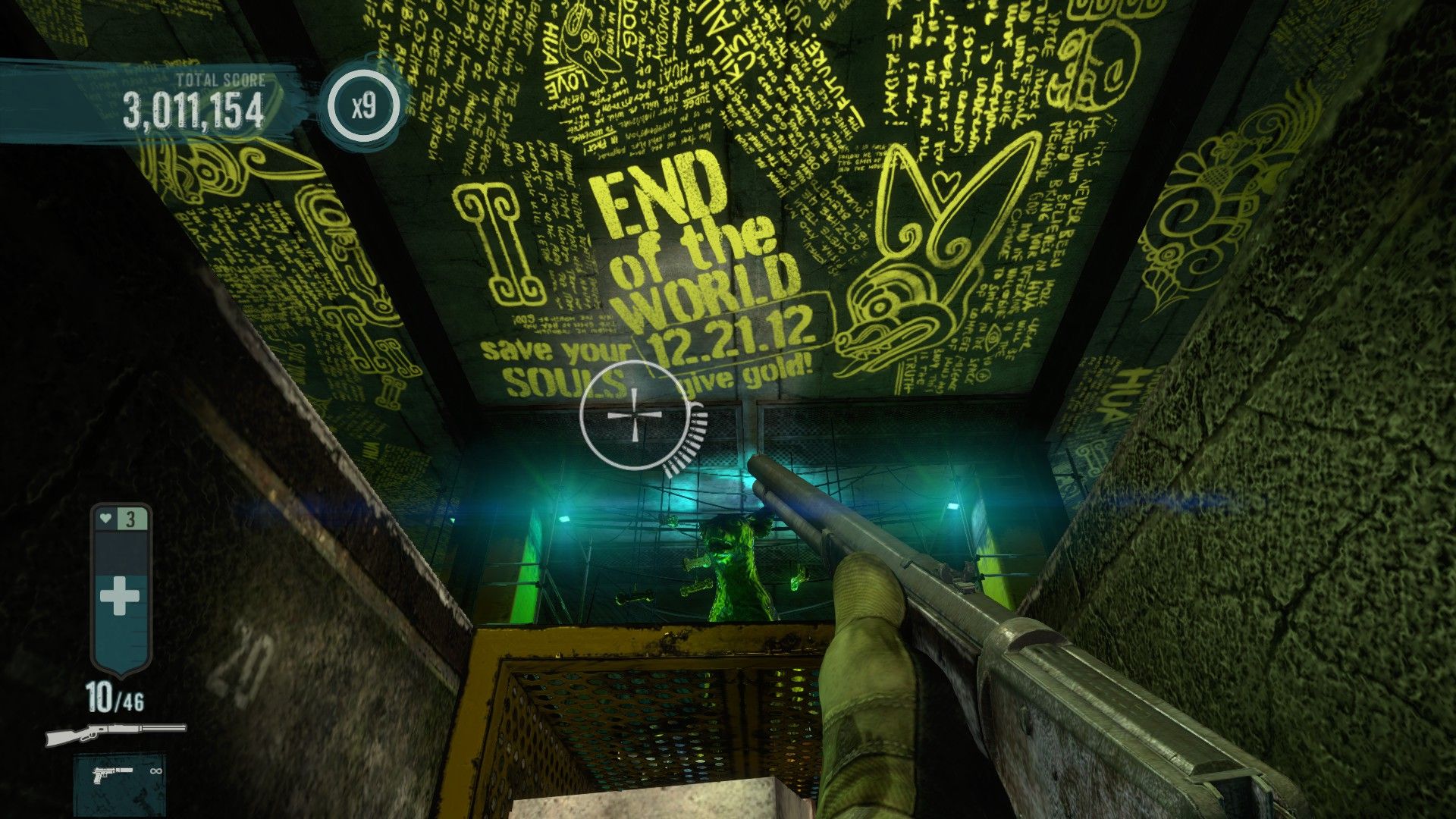 Blue Estate graffiti end of the world