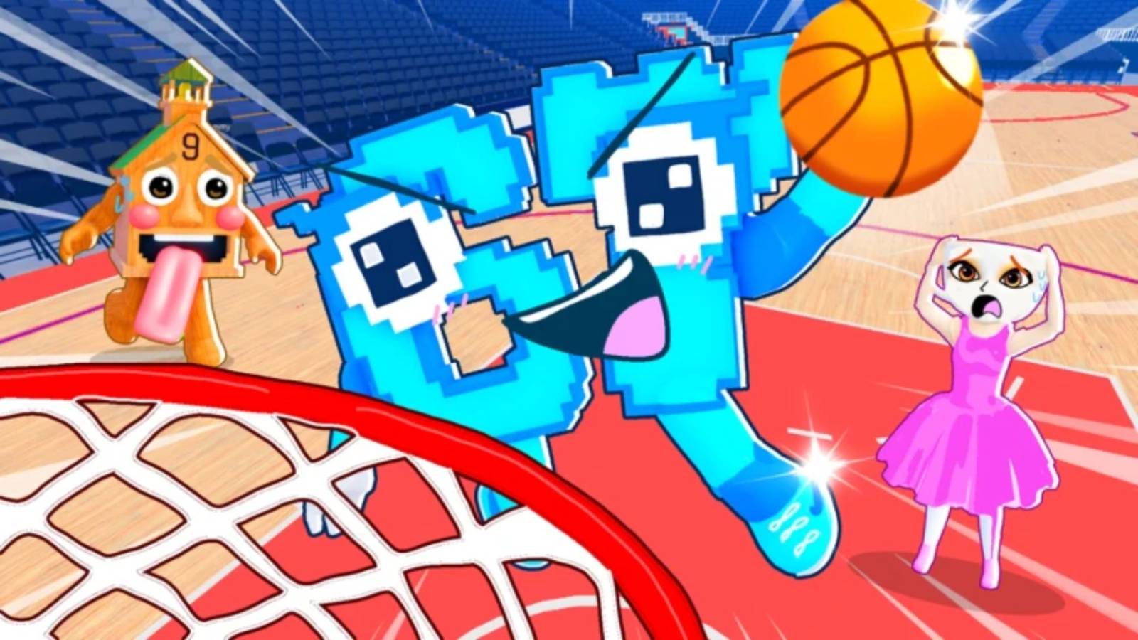 Brainrotted Basketball characters