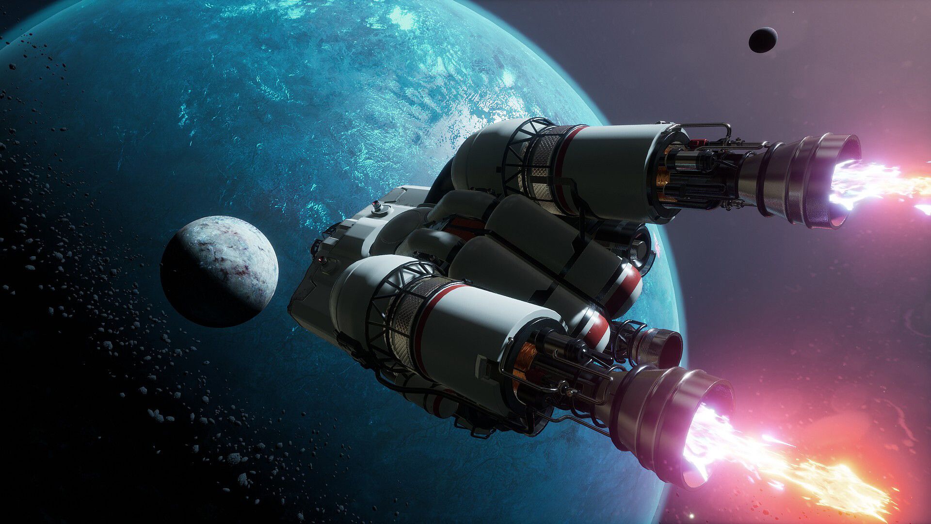 Breathedge 2 ship flying in space