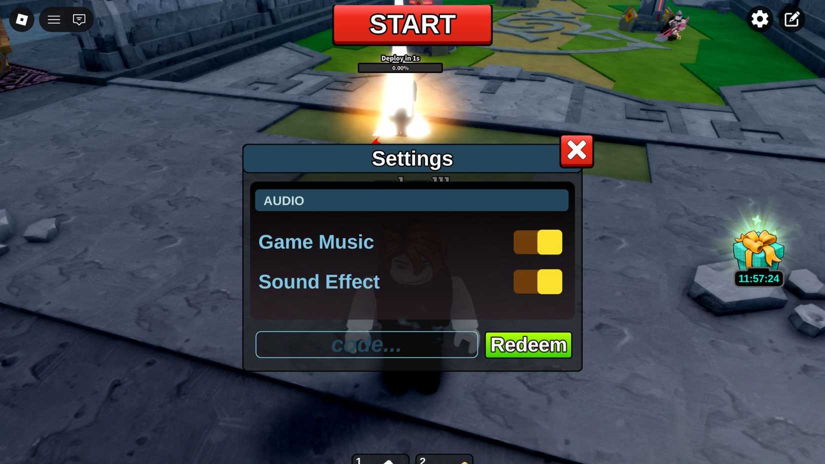 Build the Legends the codes tab