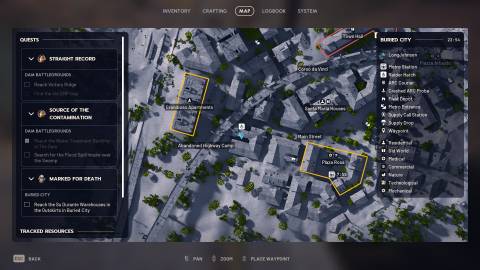 Buried City Attic Weapon Cache location