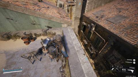 Buried City Attic Weapon Cache Window location