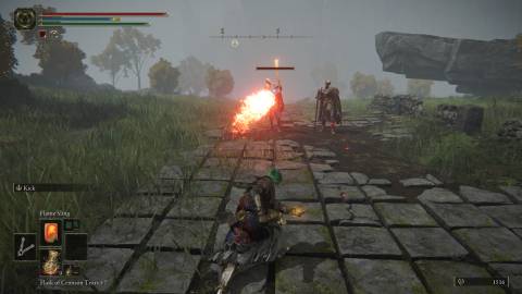 Casting a fireball in Elden Ring (2022)