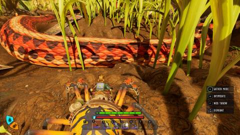 Climbing on the Snake in Grounded 2