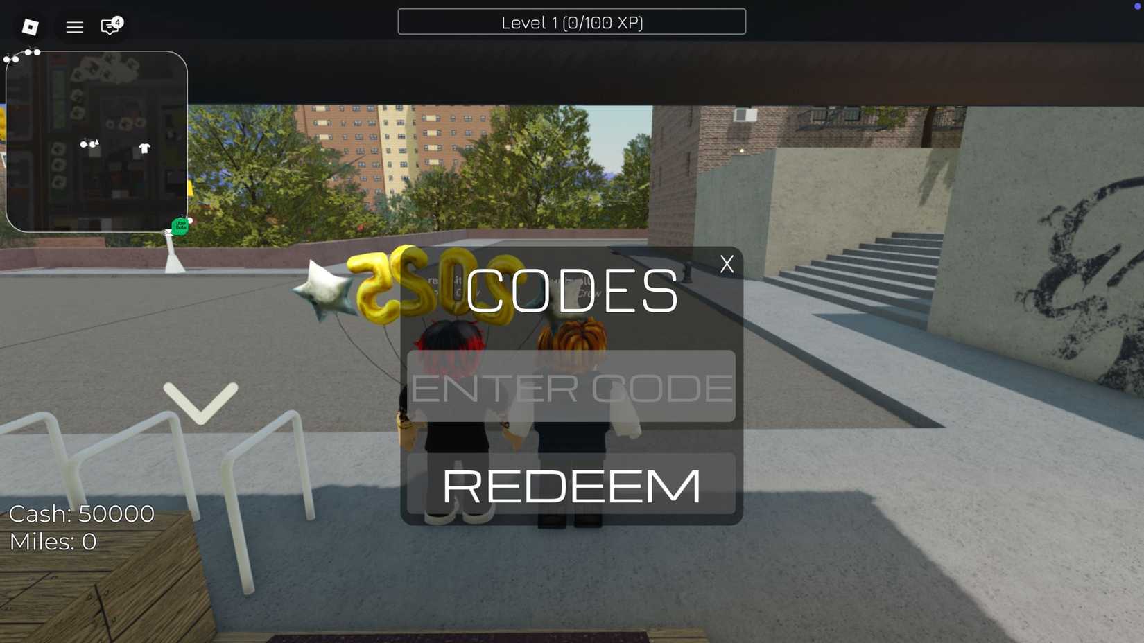 Cog the codes tab