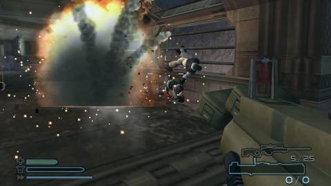 cold winter ps2 fps game explosion