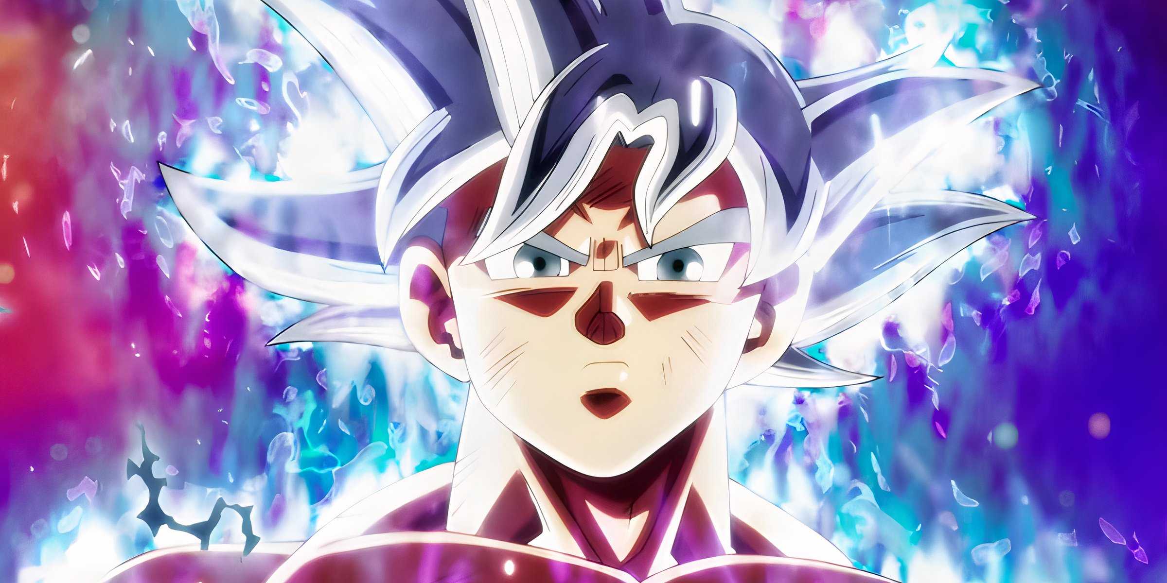 Goku looks down as he uses Ultra Instinct.