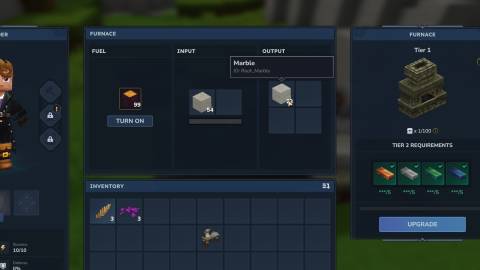 converting marble cobble into marble in hytale furnace