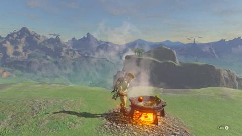 Cooking in The Legend of Zelda Breath of the Wild (Switch 2)