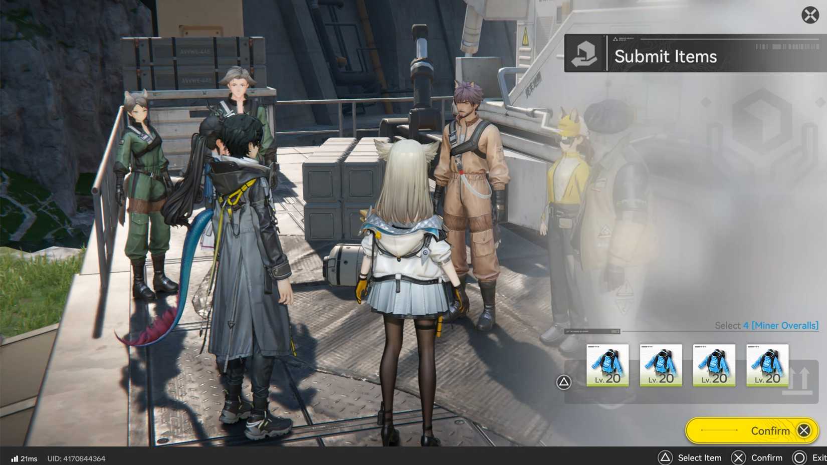 craft miner overalls and give to character in arknights endfield