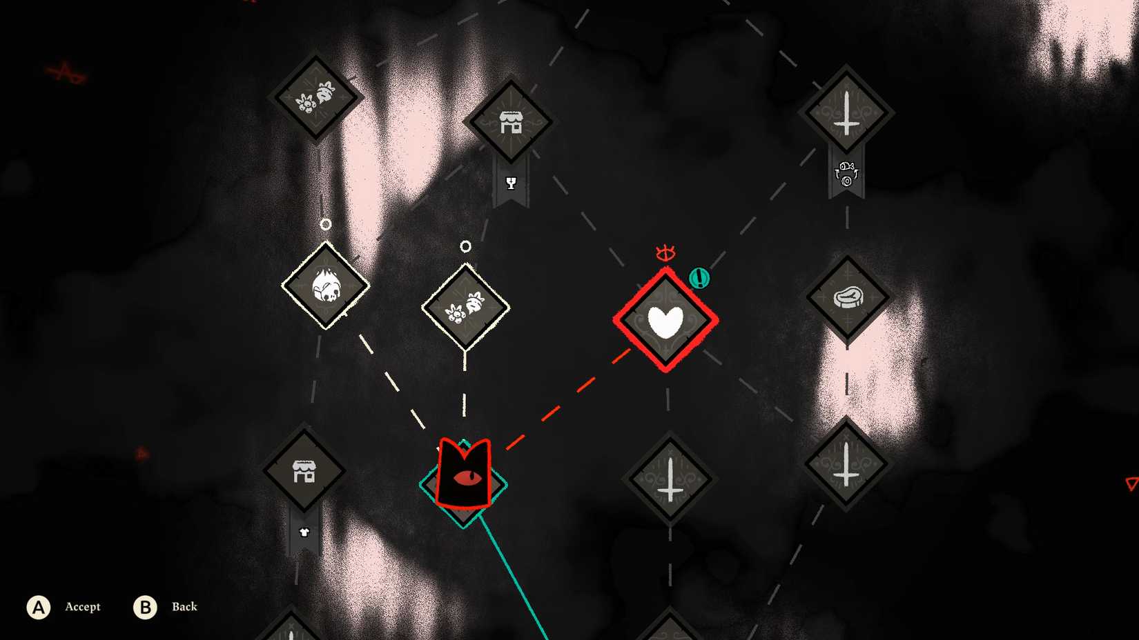 cult-of-the-lamb-cotl-woolhaven-dlc-how-find-scylla-ewefall-legendary-dagger-quest-fishing-rod - heart in ewefall