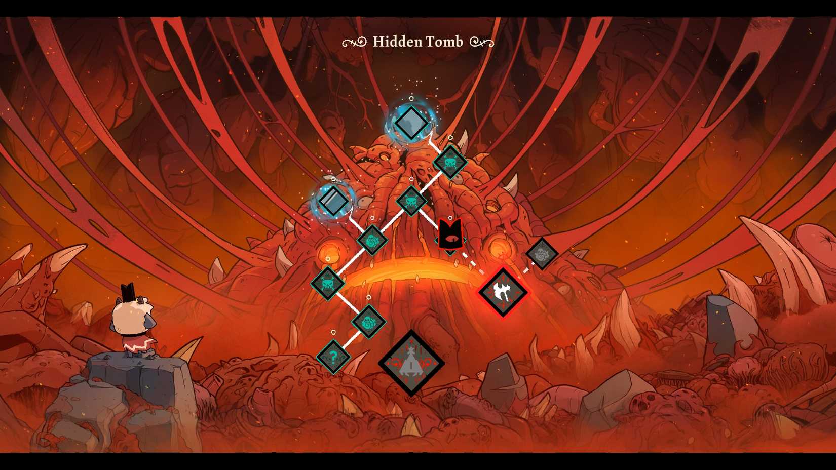 cult-of-the-lamb-cotl-woolhaven-dlc-how-get-all-legendary-weapon-fragment-location-rami-quest - hidden tomb