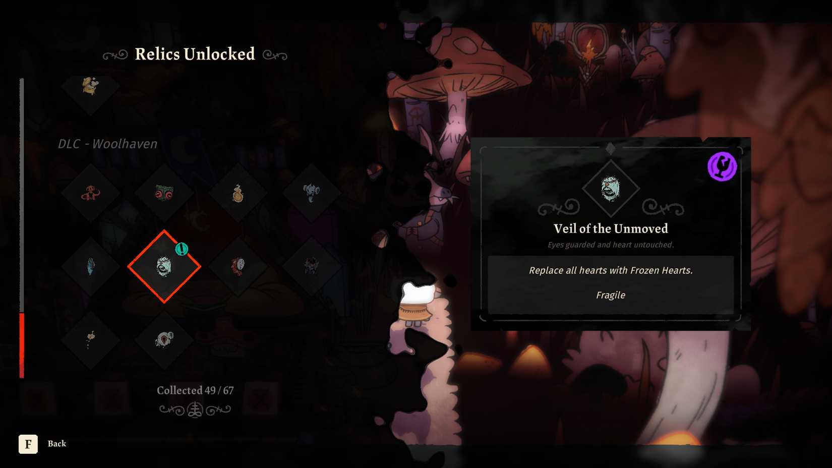 cult-of-the-lamb cotl-woolhaven-dlc-how-use-rutten-eye-witness-stranger-place-where-to-find - reward 2