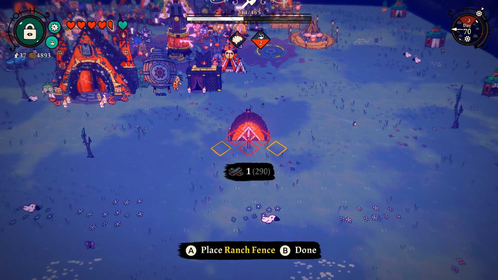 lamb worship-fleece-woolhaven-dlc-ranch-how-animal-feed-breeding-management-followers-job-ranch-assignment - pasture fence placement