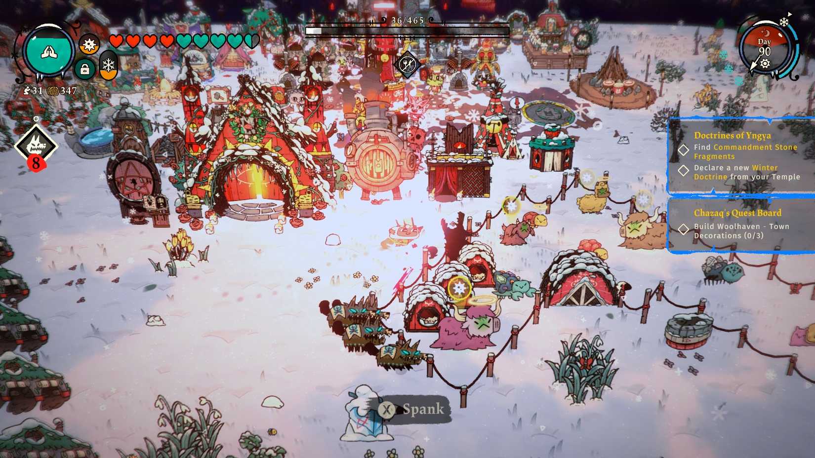 lamb-worship-fleece-woolhaven-dlc-ranch-how-to-animal-feed-breeding-management-followers-tasks-ranch-assignment - wolf-smiting