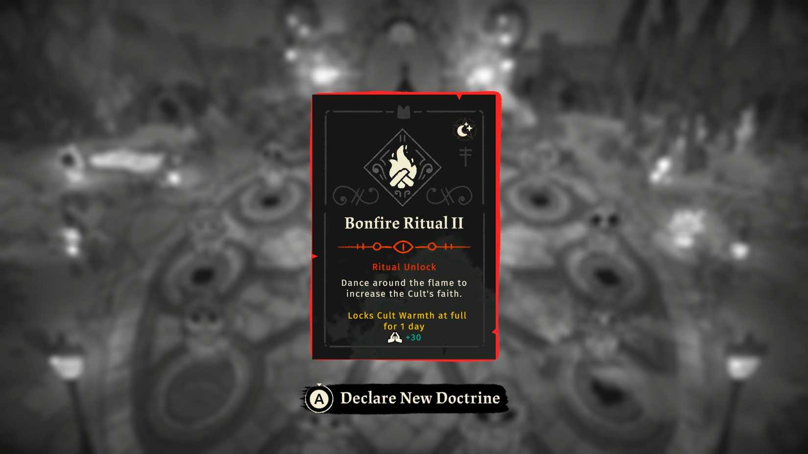 cult-of-the-lamb-woolhaven-dlc-how-warm-followers-flock-rotburn-furnace - bonfire ritual