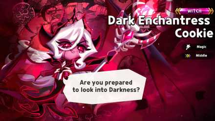 Dark enchantress cookie build and best toppings in cookie run Kingdom