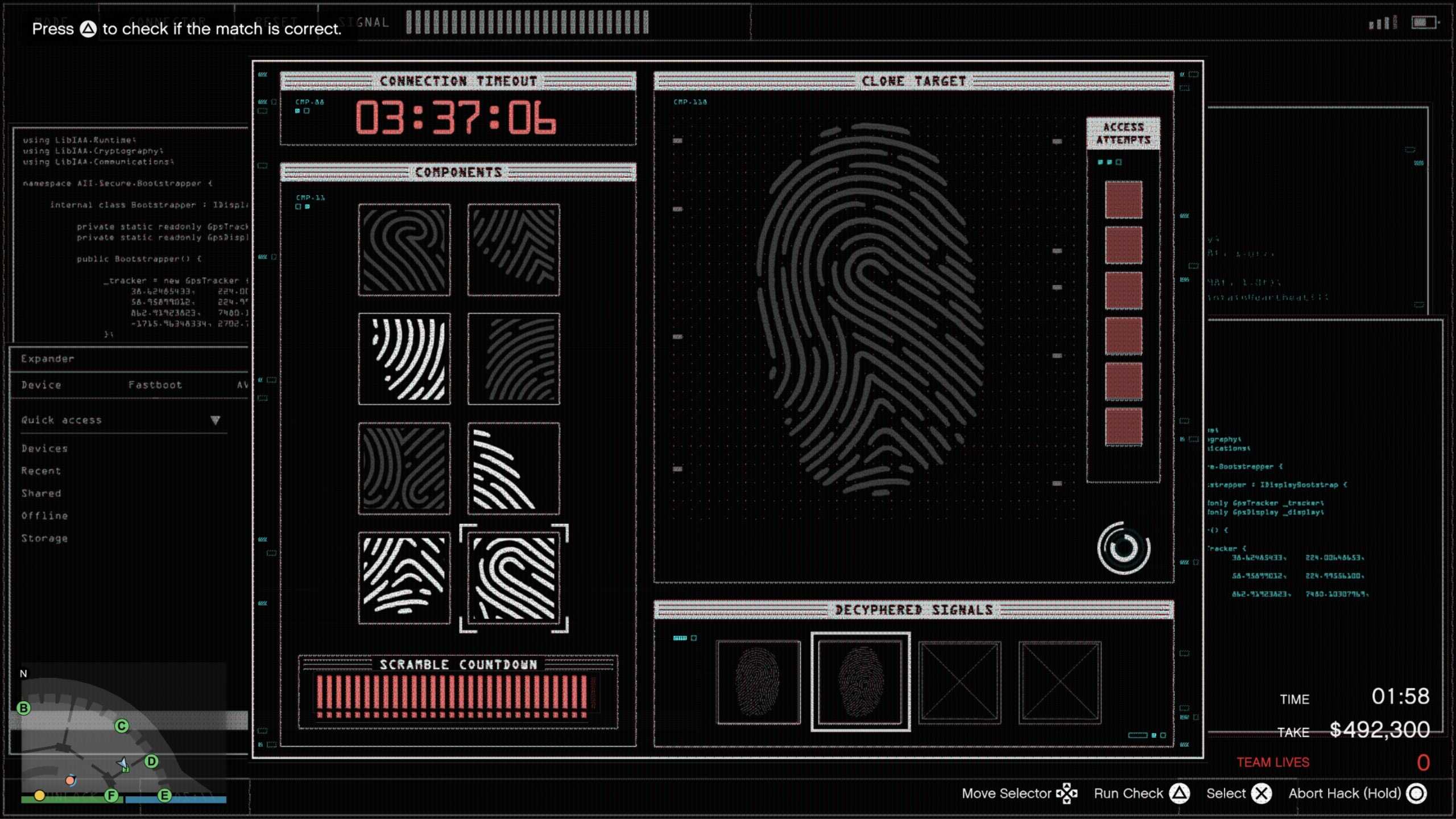 diamond casino fingerprint hack 2