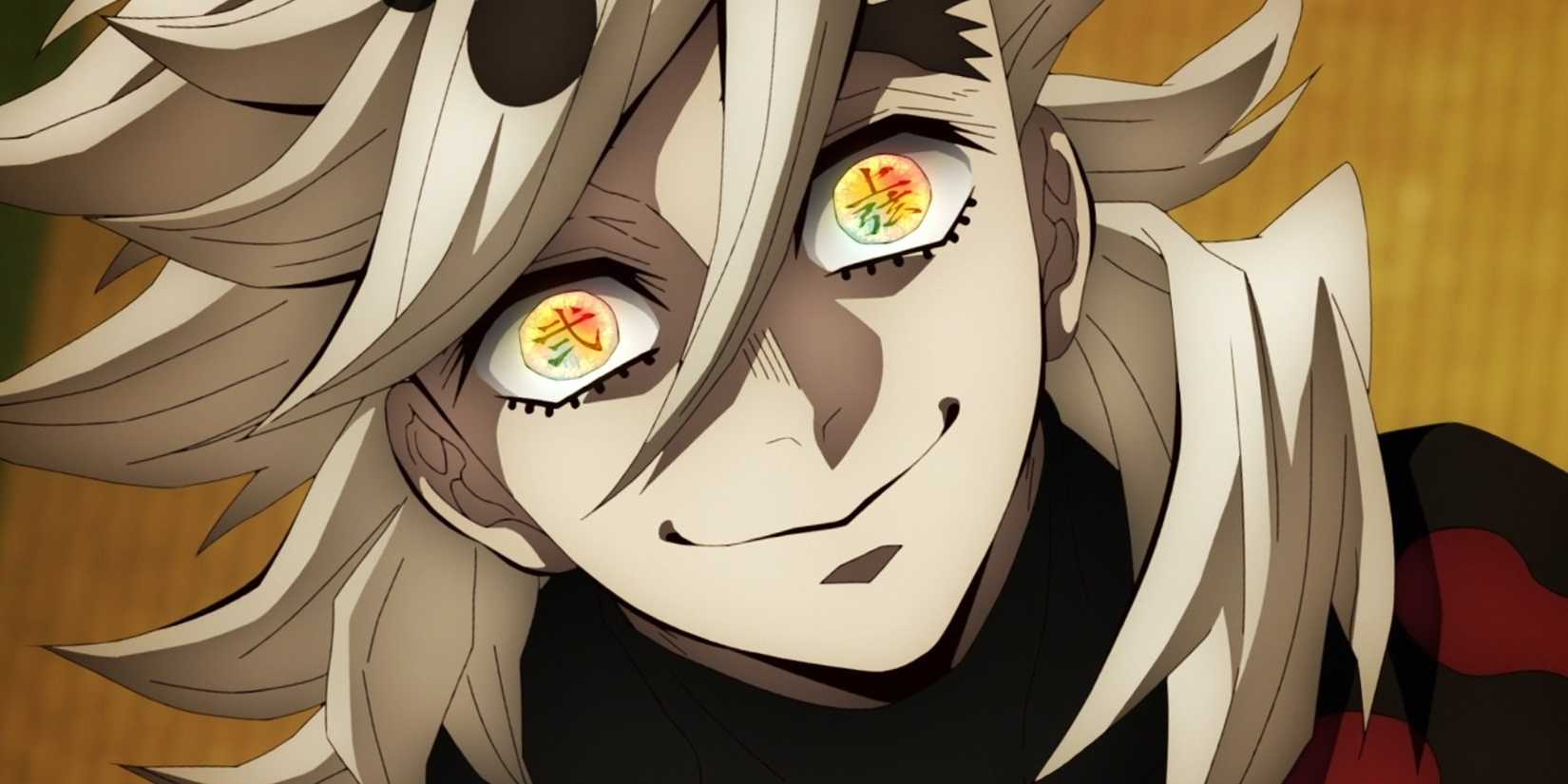 Doma is laughing happily at something.