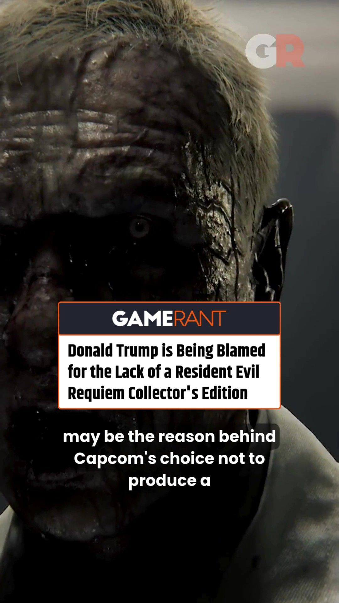 Donald Trump is Being Blamed for the Lack of a Resident Evil Requiem Collector's Edition
