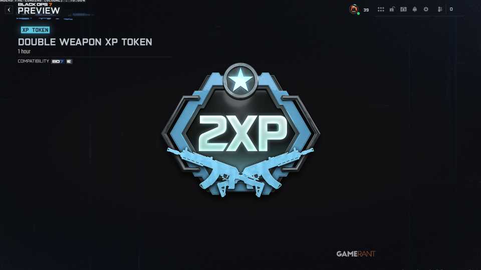 Double Weapon XP Token - Black Ops 7