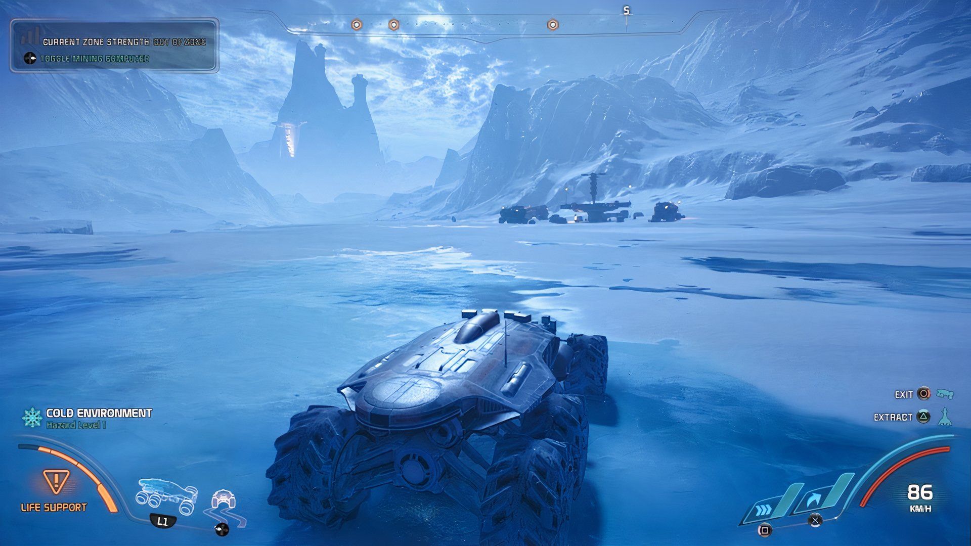 Driving a buggy in Mass Effect Andromeda (2017)