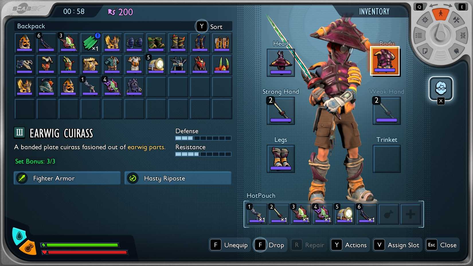 Earwig Armor Set Grounded 2 The Toxic Tangle Update