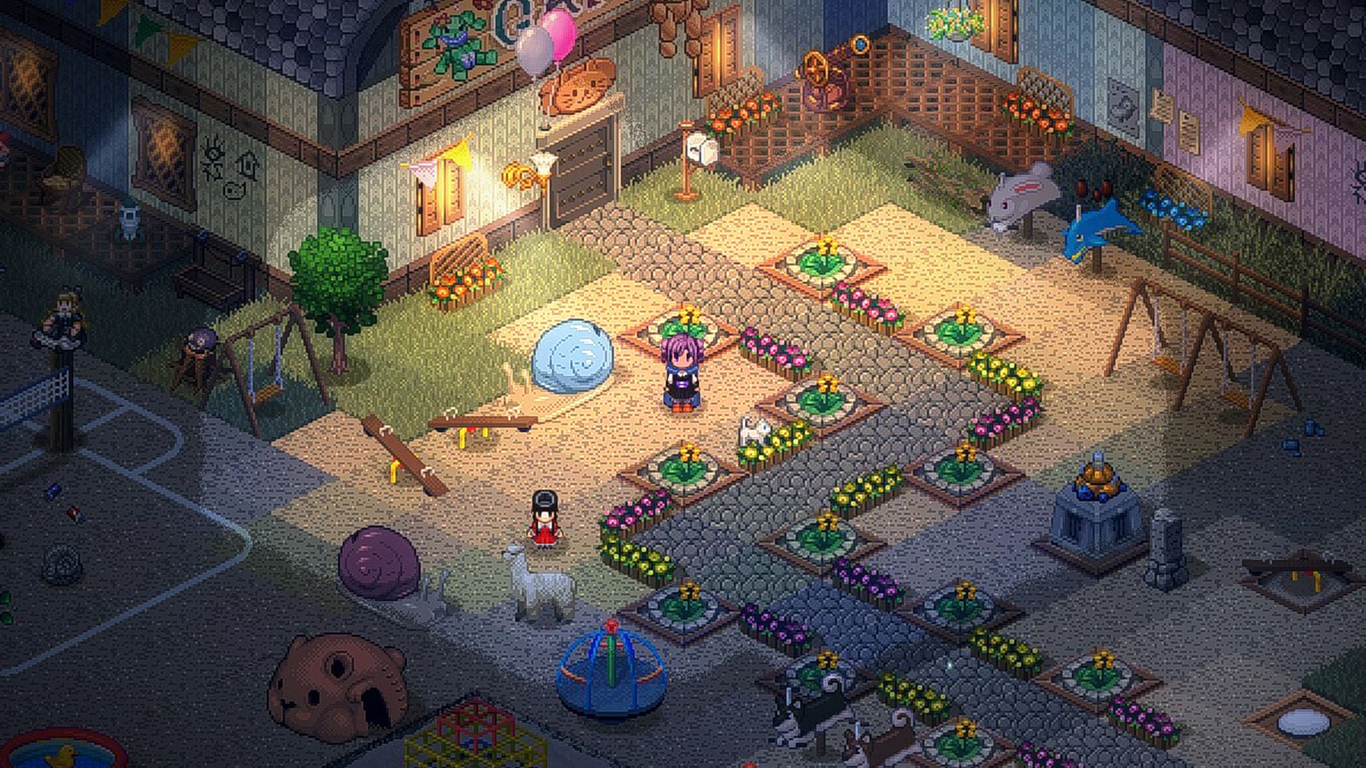 Elin Lafrontier gameplay screenshot nighttime crop