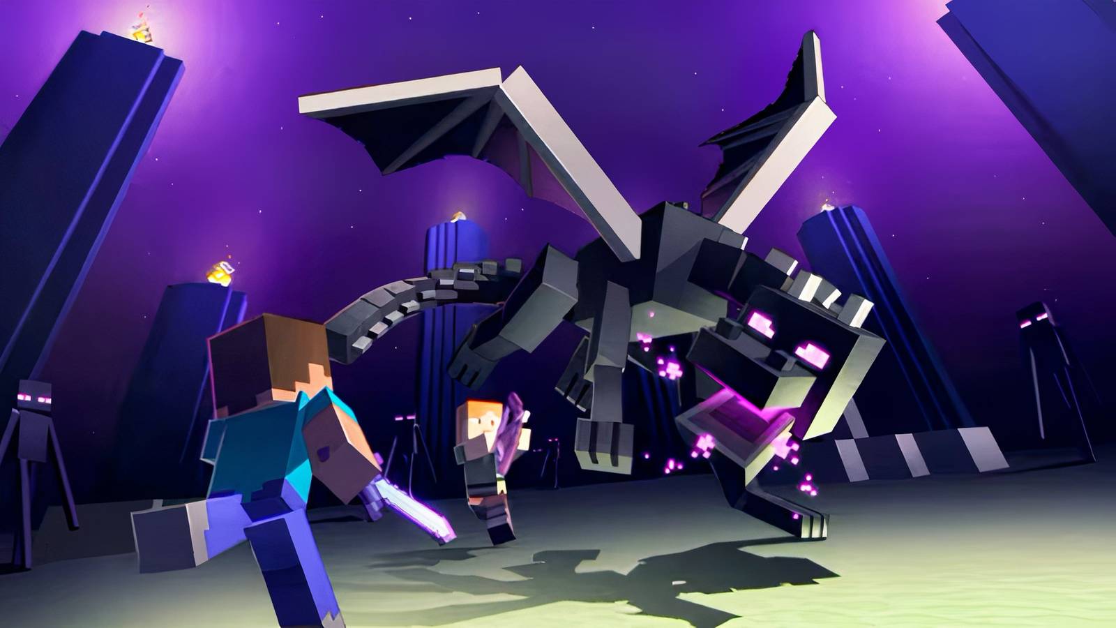 Minecraft doesn't have a Baby Ender Dragon mob, so a fan took matters into their own hands