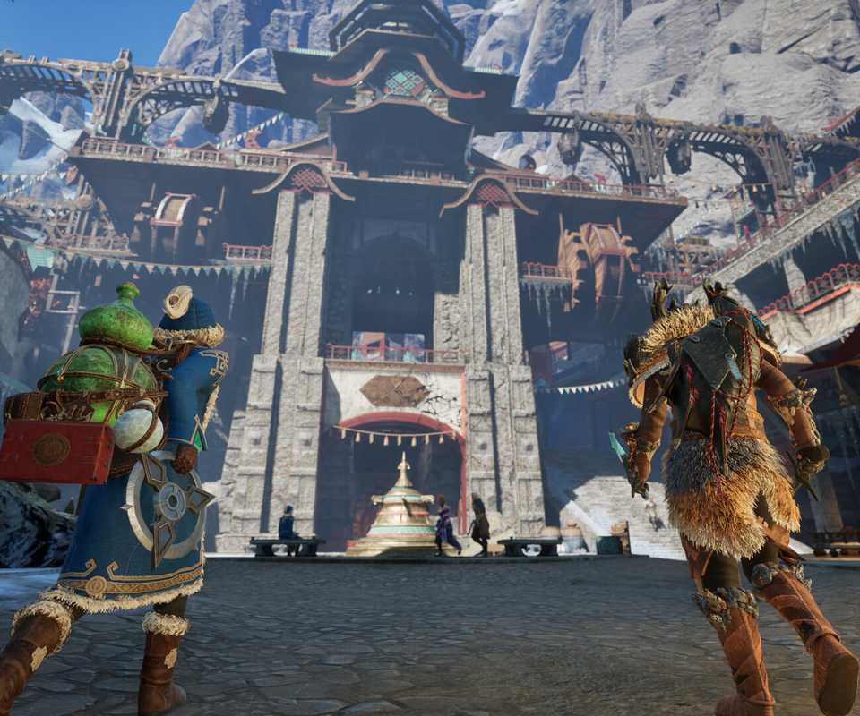 Entering a city in co-op in Outward 2 (2026)