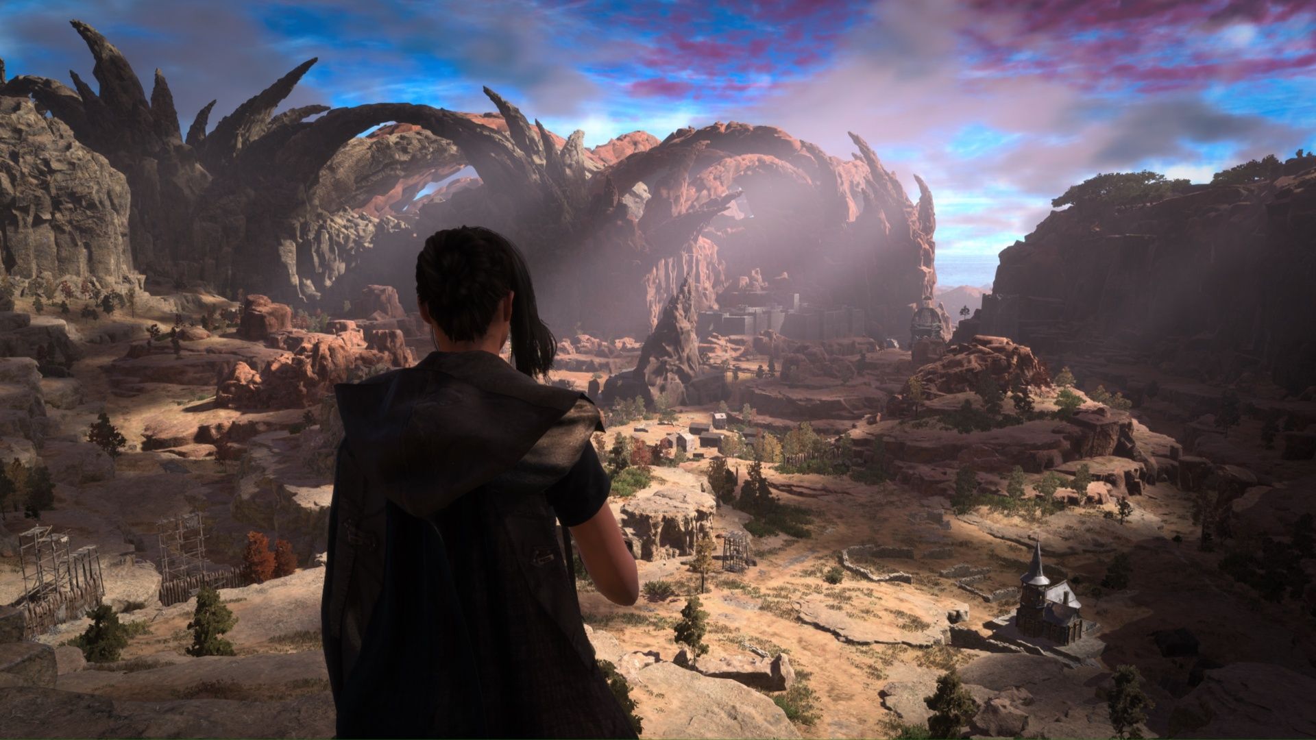 Exploring a canyon in Forspoken (2023)