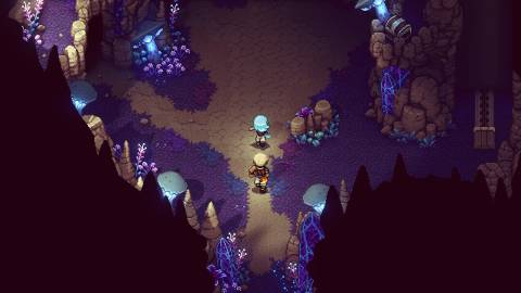 Exploring a cave in Sea Of Stars (2023)