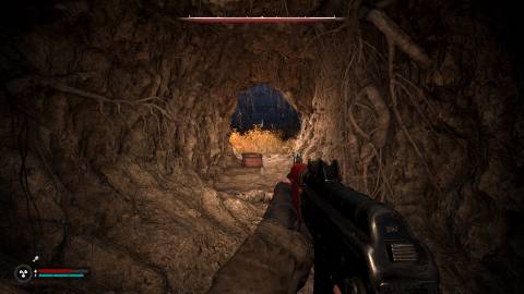 Exploring a cave in Stalker 2 Heart Of Chornobyl (2024)
