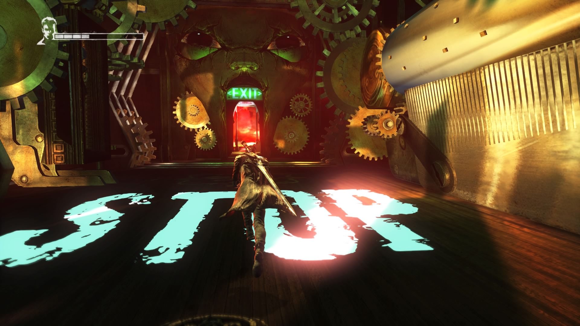 Exploring a level in DmC Devil May Cry (2013)