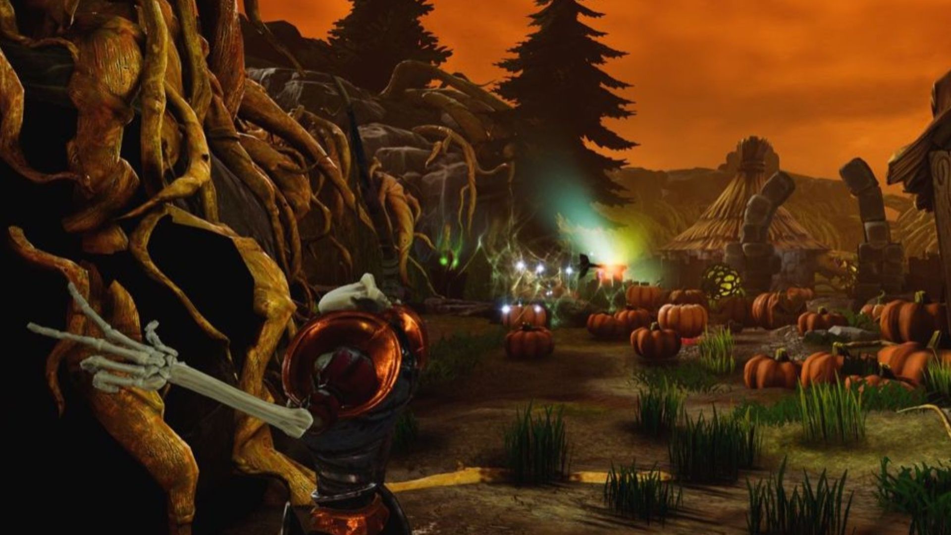 Exploring a level in MediEvil (2019)