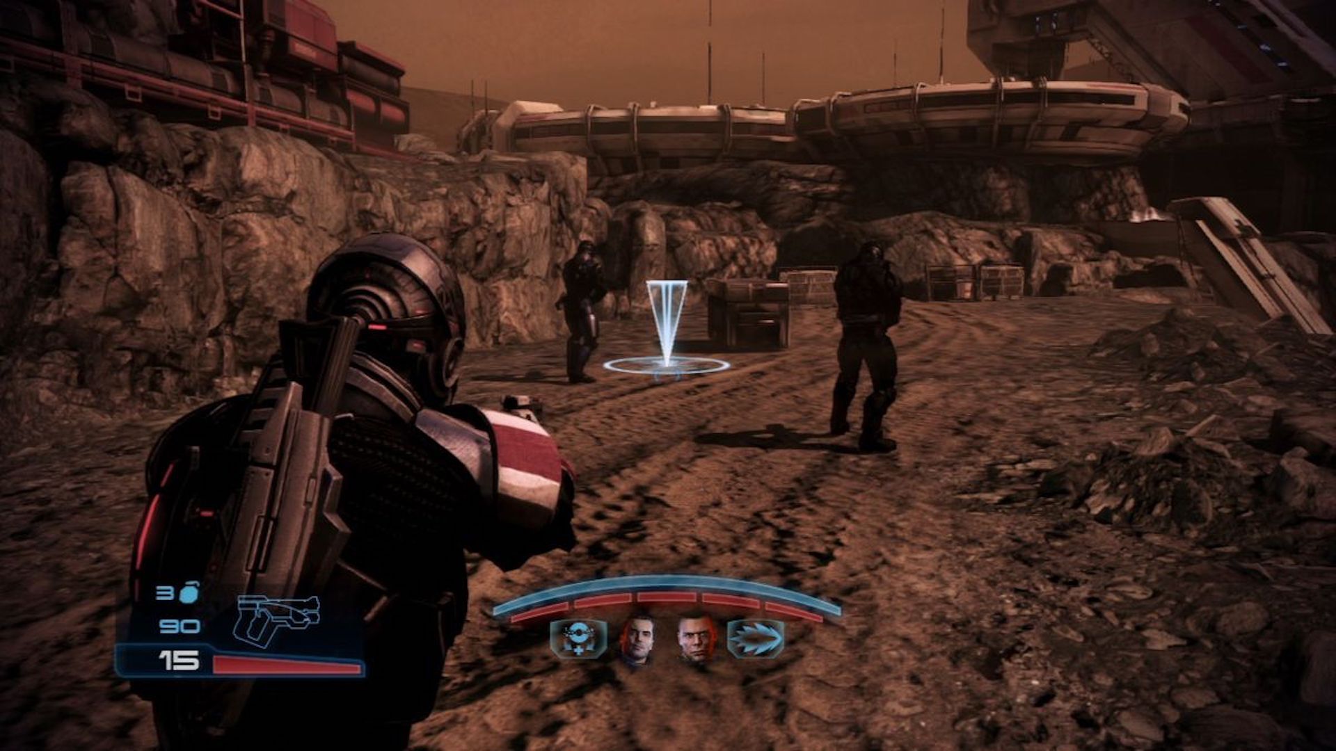 Exploring a planet in Mass Effect 3 (2012)