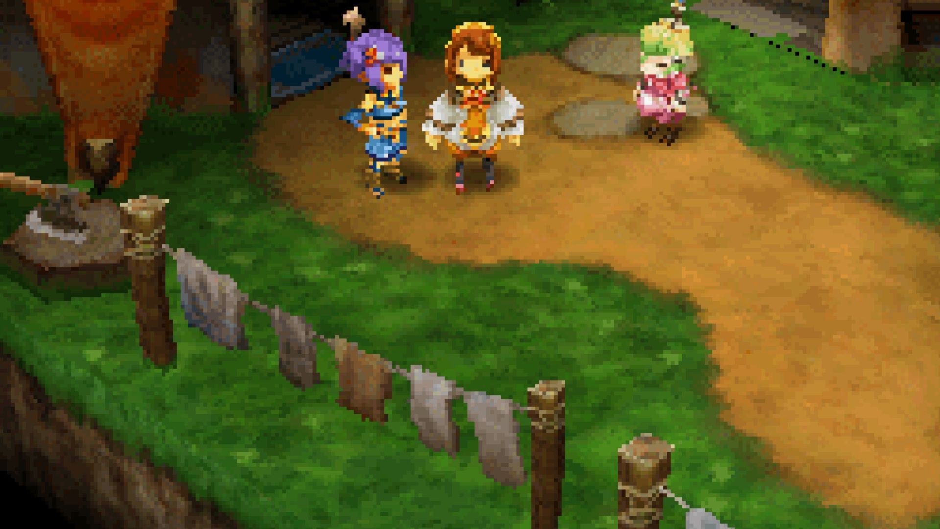 Exploring a town in Final Fantasy Crystal Chronicles Echoes Of Time (2009)