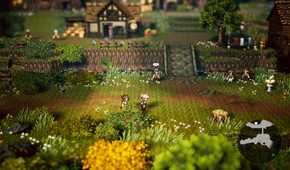 Exploring a town in Octopath Traveler 0 (2025)
