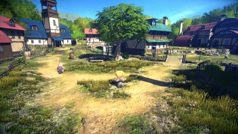 Exploring a town in Star Ocean The Second Story R (2023)