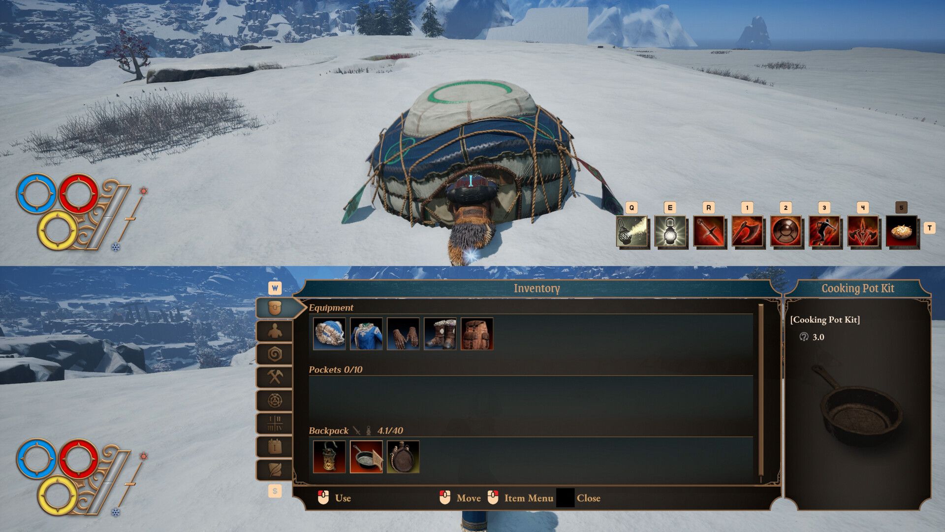 Exploring the world in split-screen co-op in Outward 2 (2026)