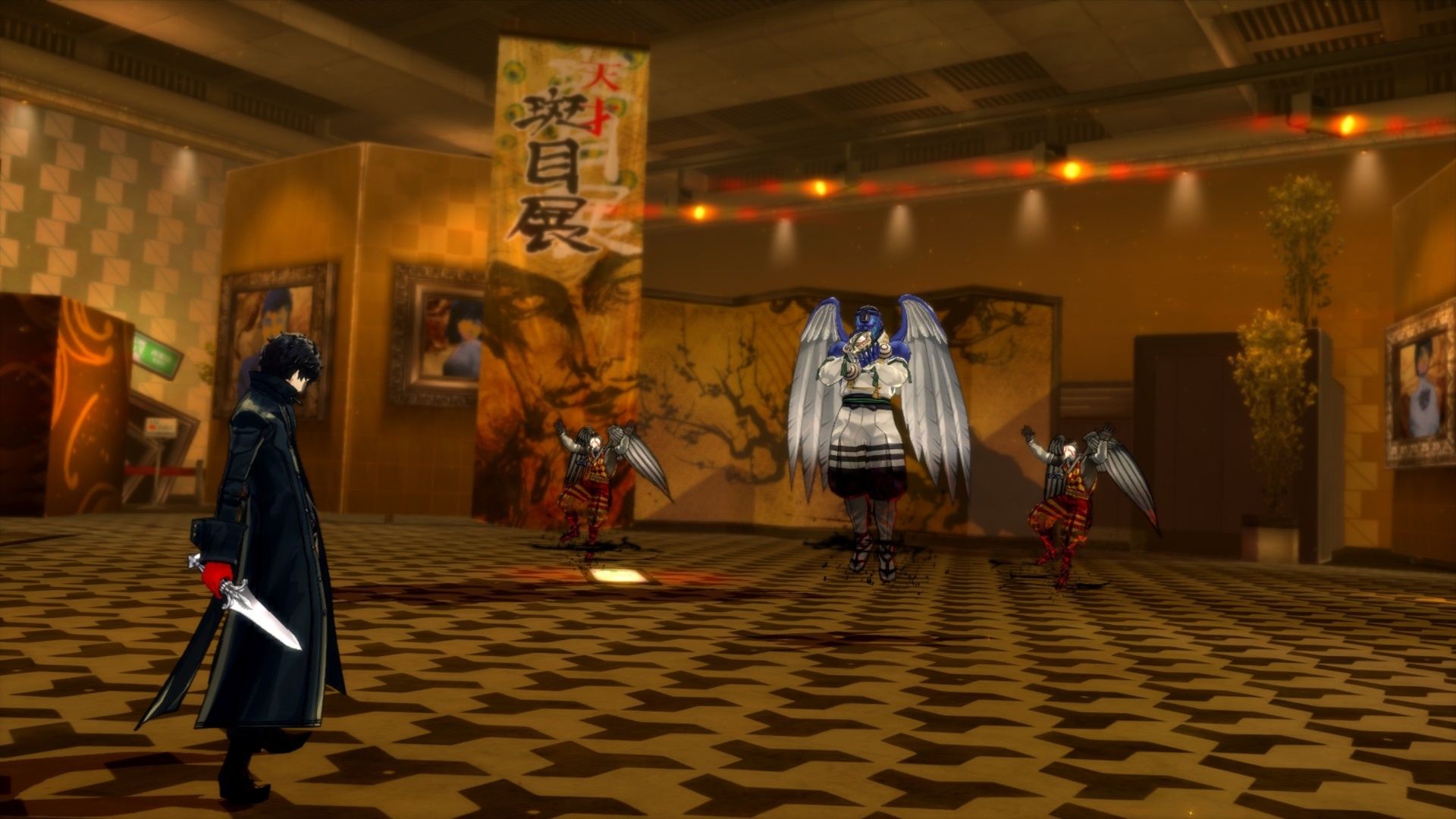 Facing enemies in battle in Persona 5