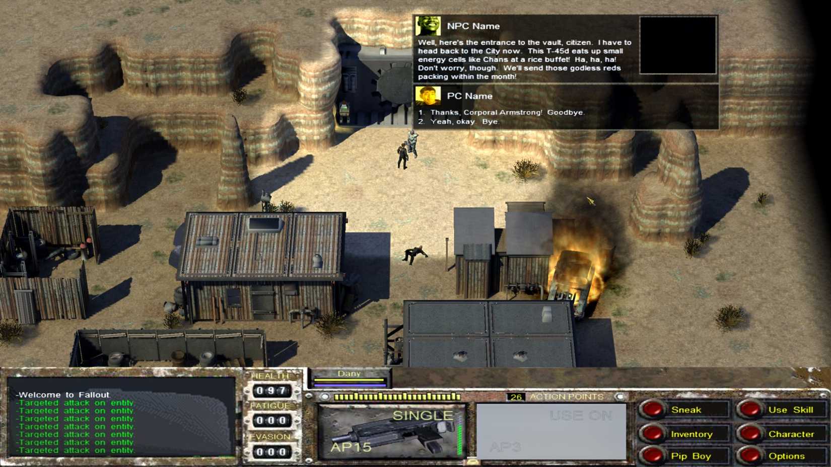 Fallout Van Buren's gameplay demo