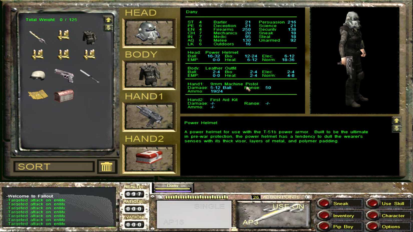 Fallout Van Buren's inventory system was vastly improved